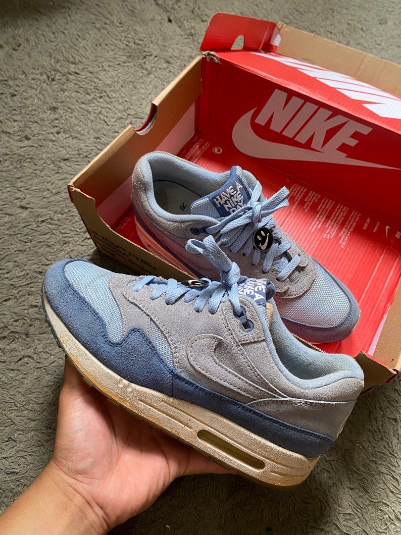 Nike Air Max 1 Have A Nike Day Indigo Storm Fesyen Pria Sepatu Sneakers di Carousell