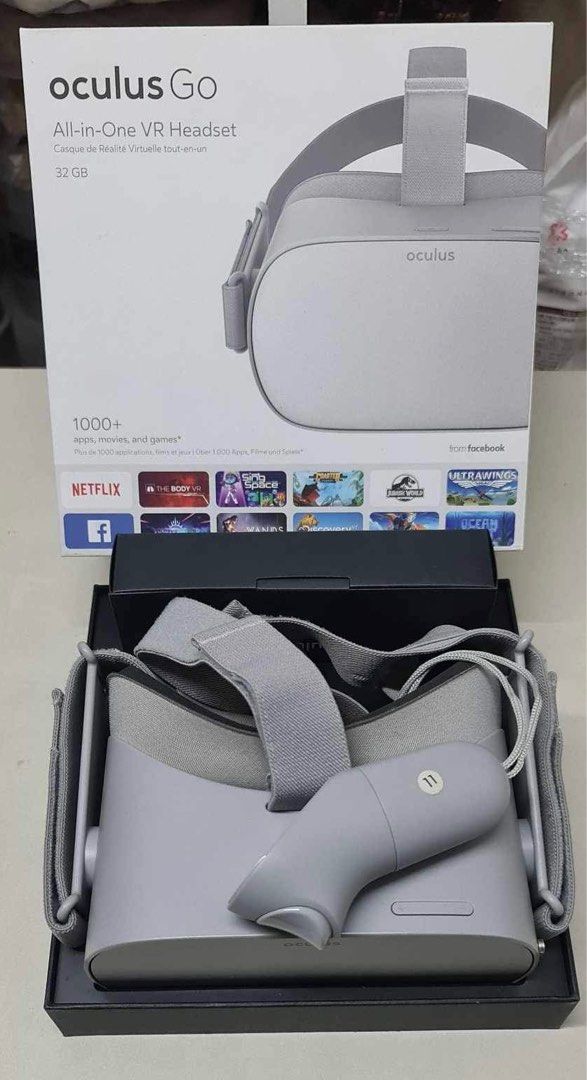 OCULUS GO Standalone VR 64GB (Category: Other Gadgets) located in Marikina City. Submitted by kjy01119837160 (Listing ID 1326620633, Image 2). Description: Oculus Go Comes with Box Condition is good like new. Still covered in plastic. Rfs: was a gift but not using it .