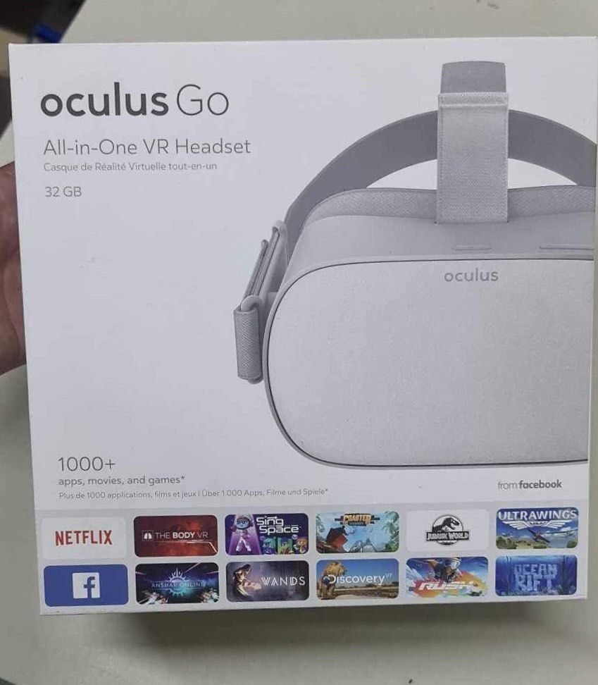 OCULUS GO Standalone VR 64GB (Category: Other Gadgets) located in Marikina City. Submitted by kjy01119837160 (Listing ID 1326620633, Image 1). Description: Oculus Go Comes with Box Condition is good like new. Still covered in plastic. Rfs: was a gift but not using it .