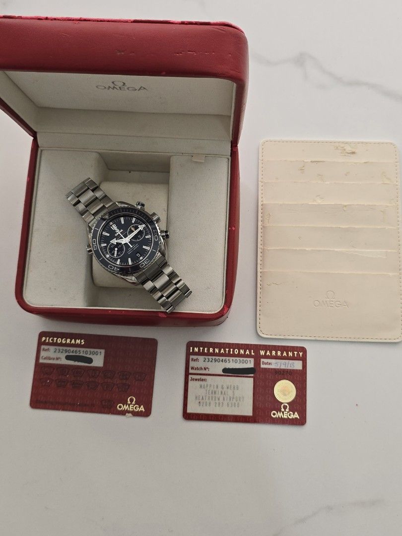 OMEGA SEAMASTER PLANET OCEAN 600M TITANIUM SEA MASTER 232.90.46.51.03.001 23290465103001 BLUE DIAL