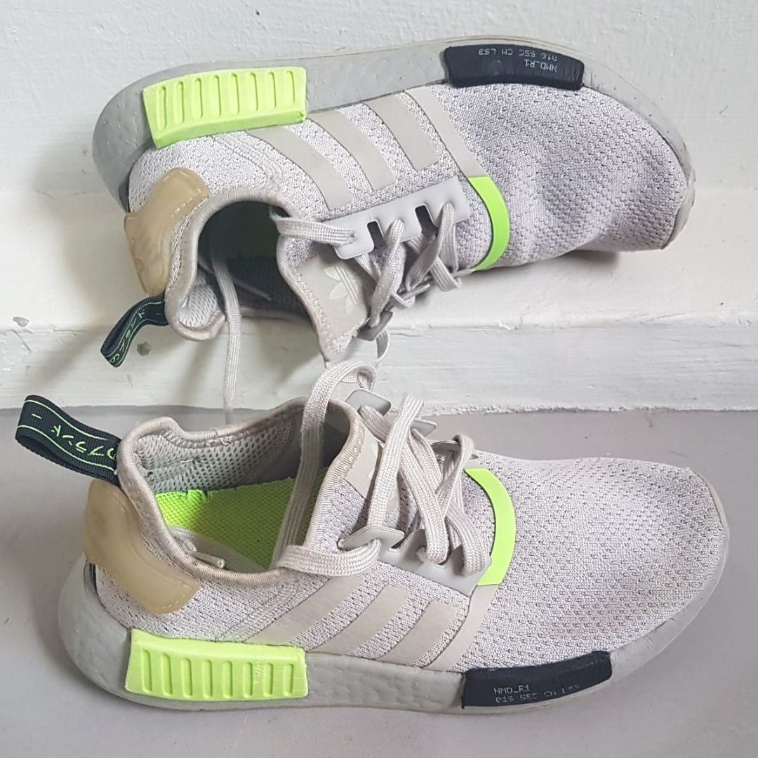 Original Adidas NMD R1 Serial Pack Metal Grey Signal Green Model US 8 UK 7.5 EUR