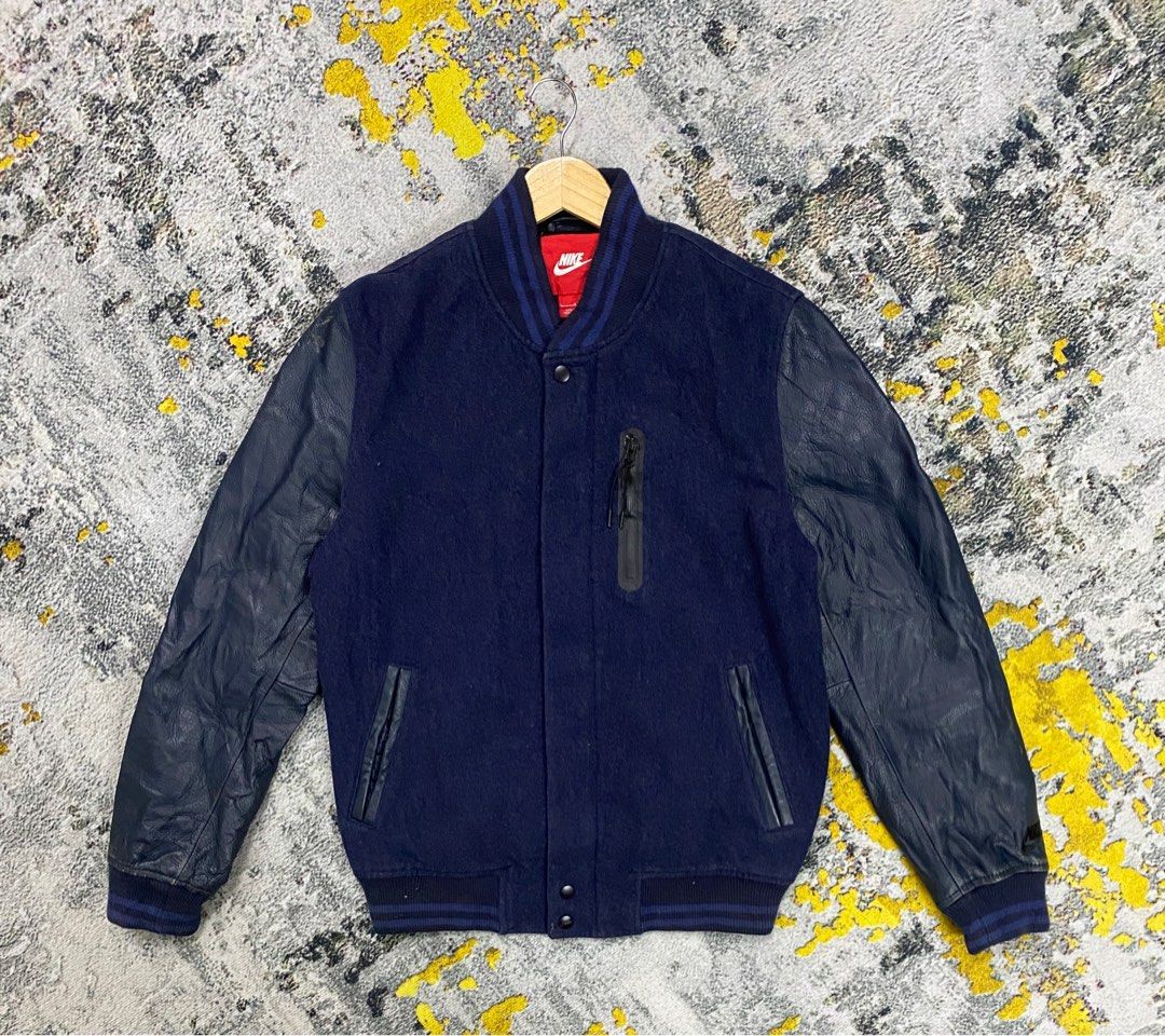 nike men's genuine leather coats & jackets