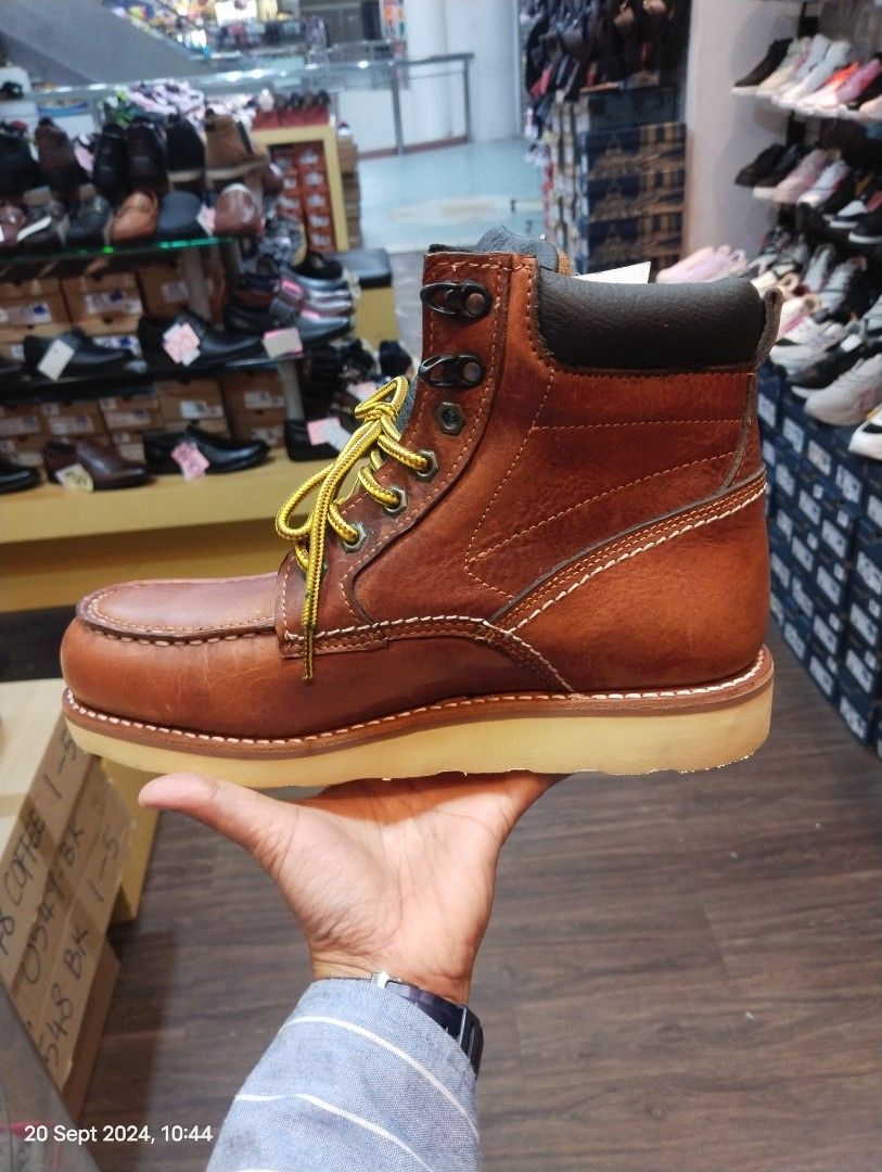 Police Boots safety Shoes Steel Toe Men s Fashion Footwear Boots on Carousell
