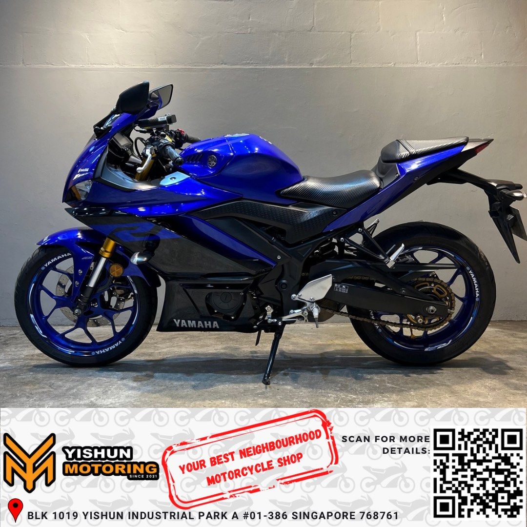 PRE OWNED UNIT YAMAHA YZF R3 USED UNIT R3 R3 YAMAHA SINGAPORE 300 CC USED 2A SPORT BIKE Motorcycles Motorcycles for Sale Class 2A on Carousell