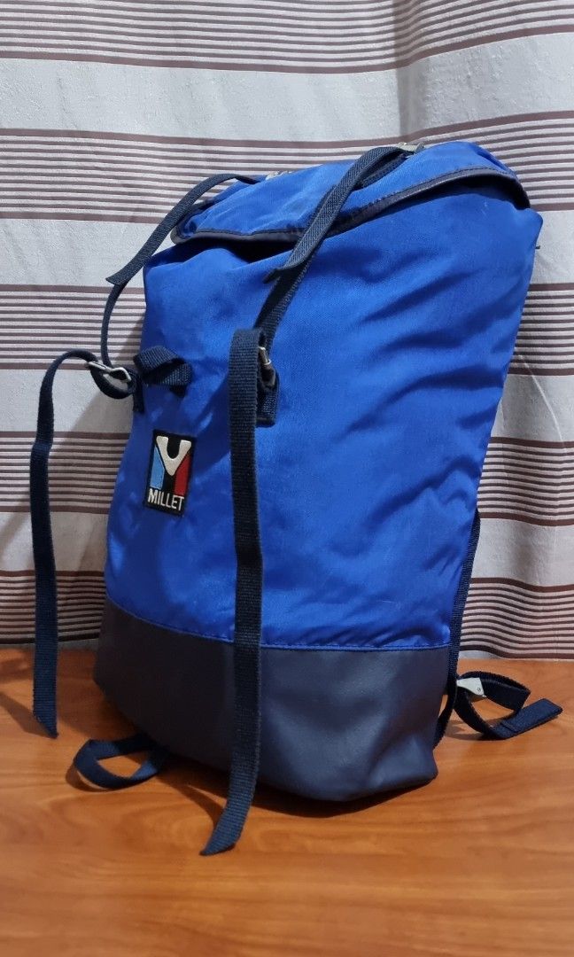 Sacs Millet Sherpa Rucksack Backpack (Category: Backpacks) located in Binangonan. Submitted by c_r_i_s (Listing ID 1326535785, Image 2). Description: Sacs Millet Sherpa Rucksack Backpack Vintage Very lightweight With light signs of use, scuffs, scratches, creases, and stain In excellent condition! Made in France.