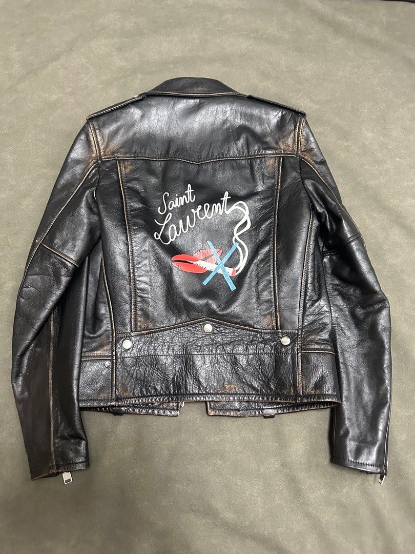Final Sale 原價$46500 Saint Laurent L01 leather jacket Sz 44 Ysl