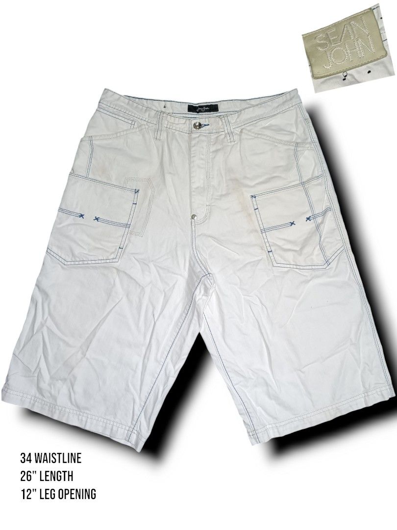 Sean john white shorts discount