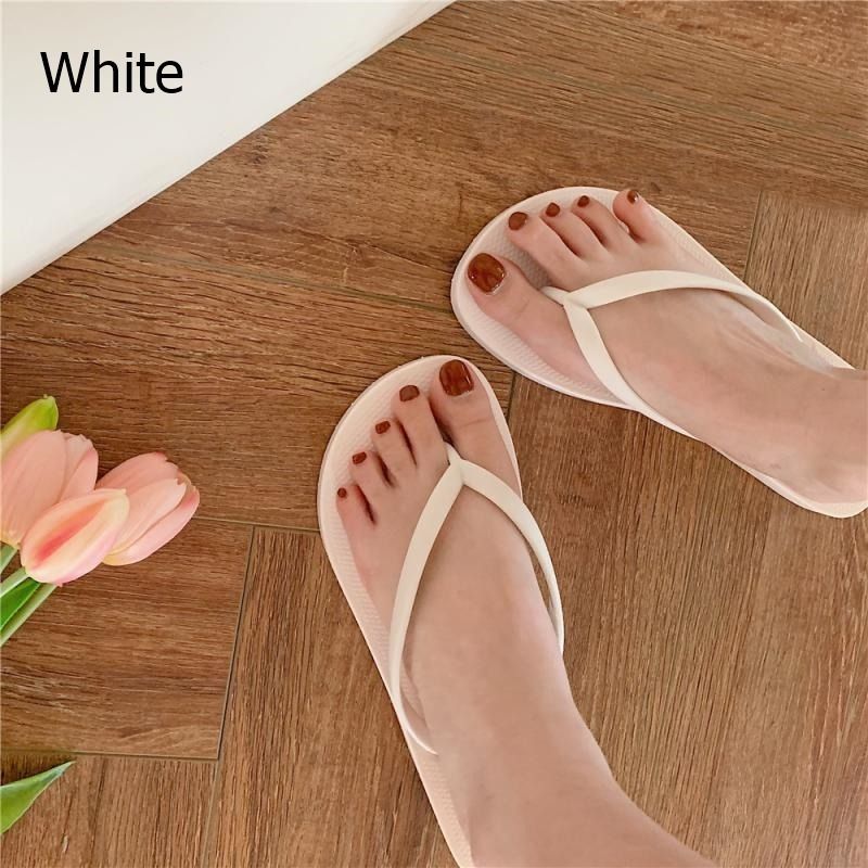 Solid color flip flops shop