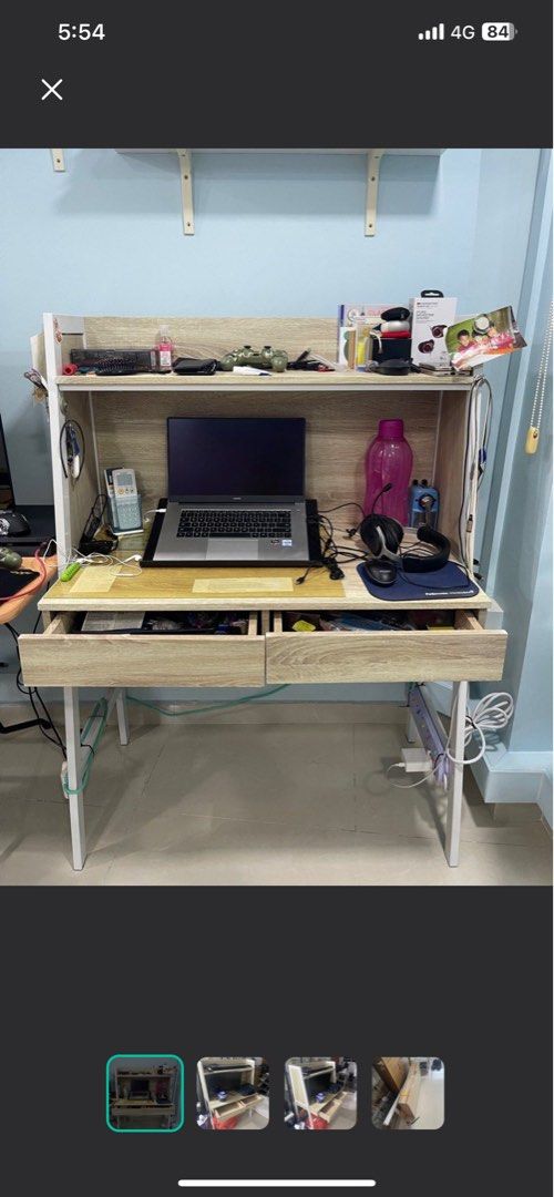 Study/computer desk (Category: Tables & Sets) located in Singapore. Submitted by premium96cargrooming (Listing ID 1326548824, Image 1). Description: Cheap and good study/computer desk to let go. Self collect at Jurong East.