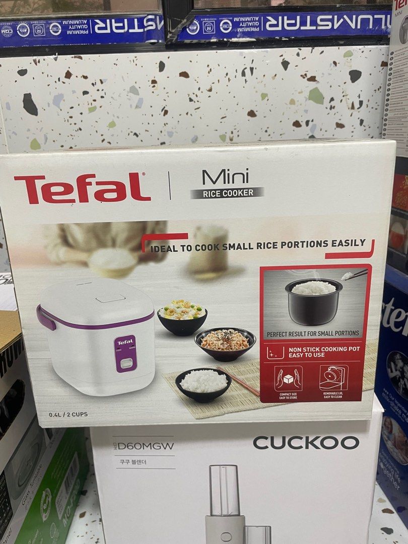 TEFAL MINI RICE COOKER (Category: Cookers) located in Cavite. Submitted by AlwaysGiveBack (Listing ID 1326508050, Image 1). Description: TEFAL MINI RICE COOKER Brand new/ sealed (Box was just opened to take photos) Bdo gcash Lalamove/ pick up ₱2,200 only (Market price is ₱2,895).