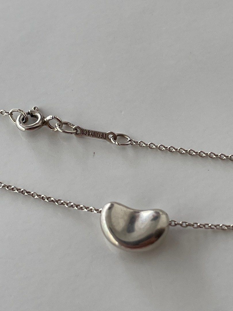 Tiffany Co Elsa Peretti Bean Necklace Women s Fashion Jewelry Organisers Necklaces on Carousell