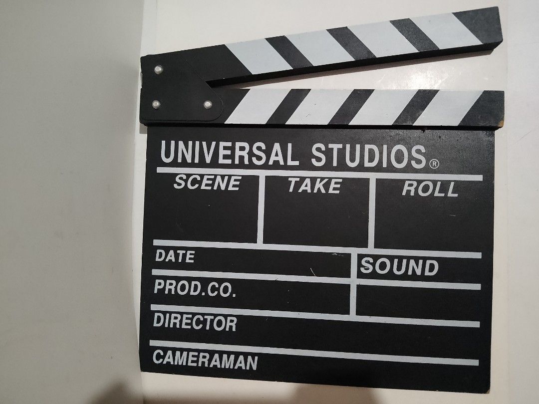 Universal Studio Clapping Board (Category: Board Games & Puzzles) located in Davao. Submitted by jeffsantos (Listing ID 1326650487, Image 2). Description: As is condition good for display.