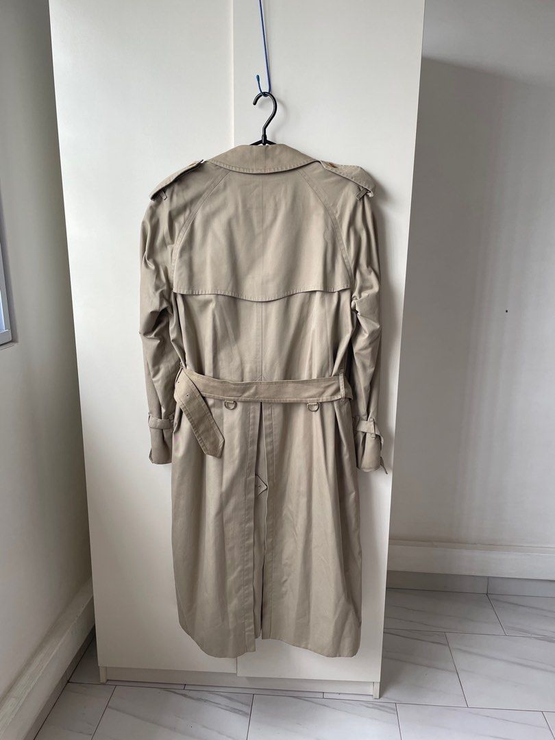 Vintage Burberry Double Breasted Trench Coat with Detachable Inner