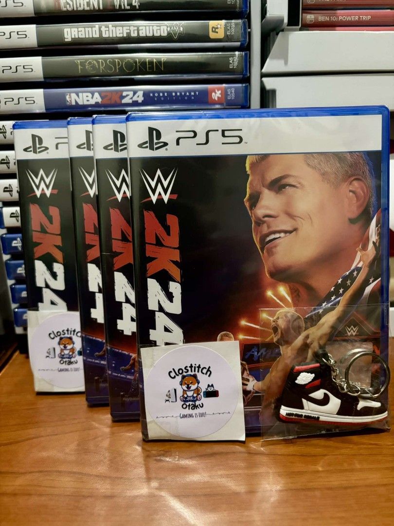 WWE 2K24 PS5 ( Brand New ) (Category: PlayStation) located in Quezon City. Submitted by clostitchotaku100 (Listing ID 1326521287, Image 1). Description: ☑️Brand New ☑️Sealed ☑️ 100% Original ☑️Payment Methods: COD(2k max), Gcash, BPI ☑️Shipping via lala move. Buyer's Expense ☑️ Location: Wilsonville Subdivision Project 6, Culiat Quezon City ☑️ Get a free PS5 Controller Silicone Case with every 2 items purchased, and a free random game with every 