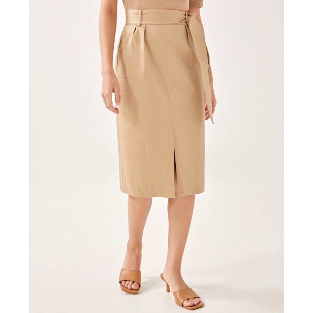 XL Love Bonito LB Jamilia Skirt in Khaki