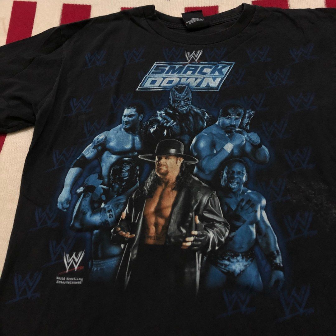 Y2K Vintage WWE T shirt Wrestling WWF Men s Fashion Tops Sets Tshirts Polo Shirts on Carousell