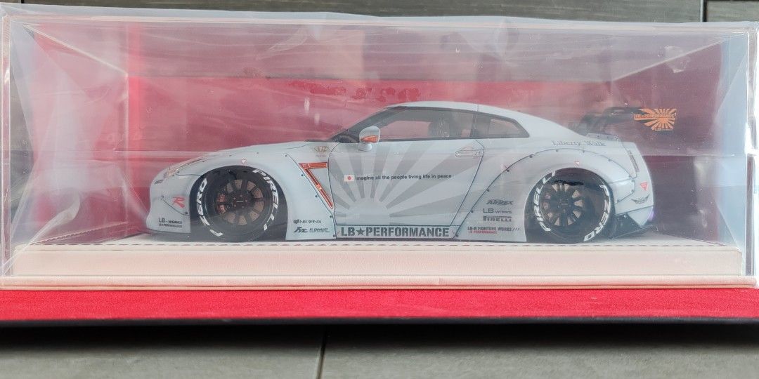 1/18 Davis & Giovanni Liberty Walk LB Performance Nissan R35 GT-R Zero  Fighter (Matt Light Grey), Hobbies & Toys, Toys & Games on Carousell