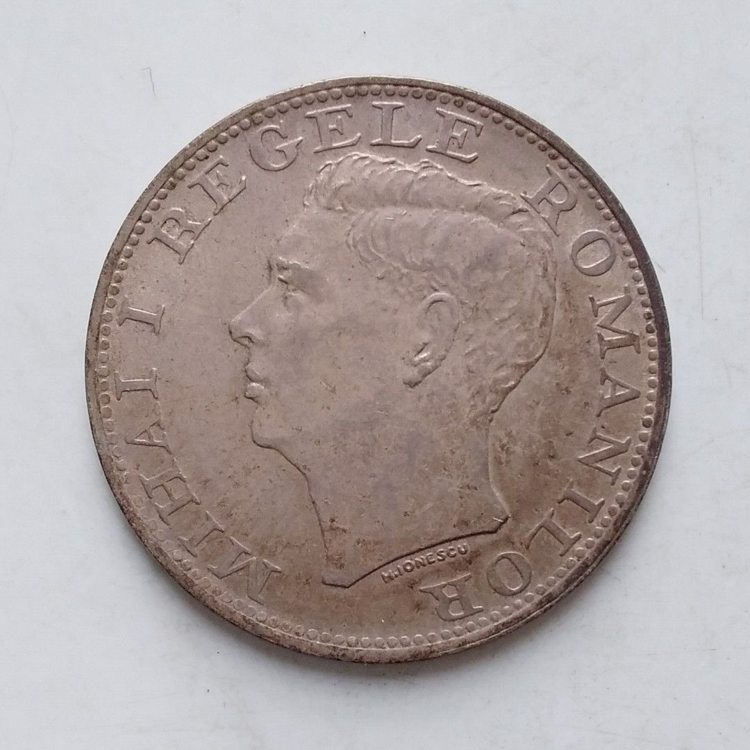 1944年羅馬尼亞王國500羅伊(Lei)流通銀幣-布加勒斯特鑄造＊, 興趣及遊戲, 收藏品及紀念品, 錢幣- Carousell