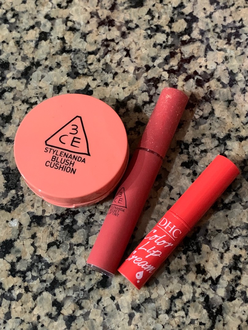 3ce stylenanda blush cushion and liquid lipstick