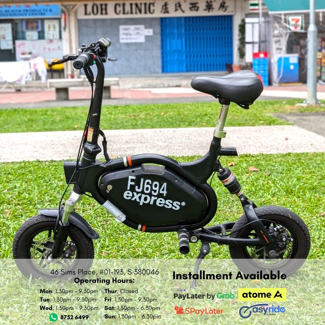 48V E scooter AM Express Black Electric Scooter UL2272