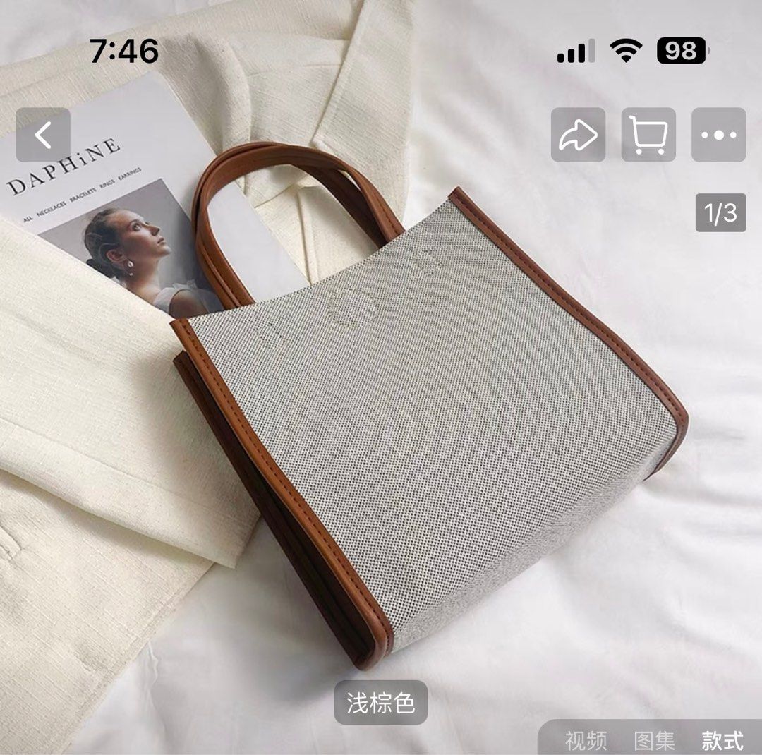 5 hand bag pouch women canvas