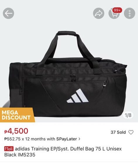 Adidas gym bag price philippines store