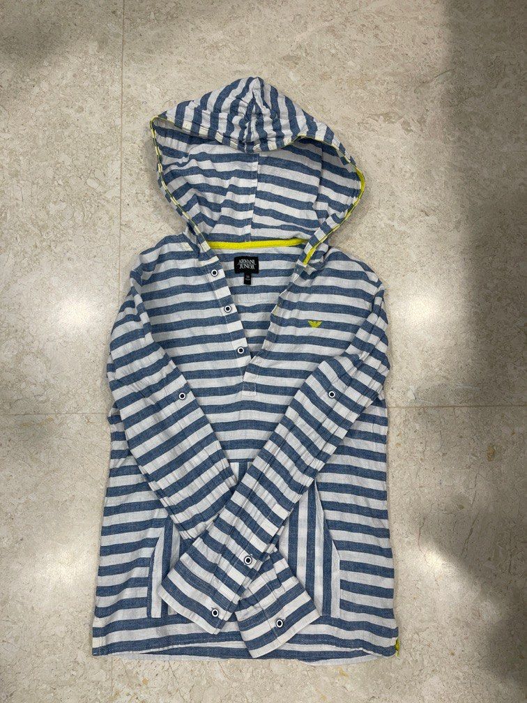 Armani Junior Hoodie Babies Kids Babies Kids Fashion on Carousell