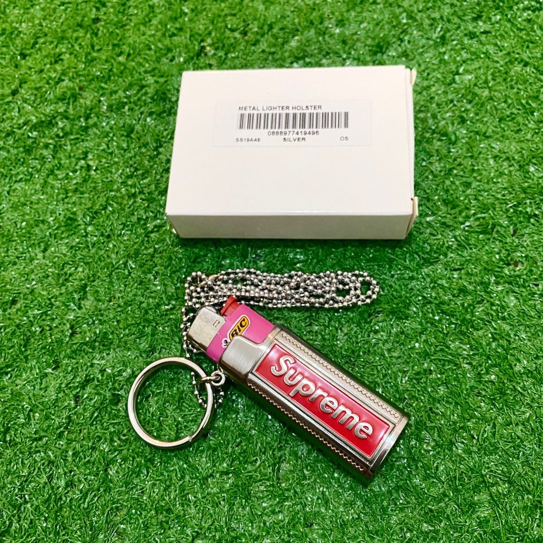 AUTHENTIC SUPREME Metal Lighter Holster Silver S S 19 W B