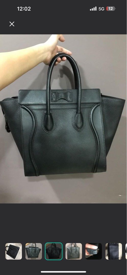 Authentic Celine Mini Luggage pebbled leather Luxury Bags Wallets on Carousell
