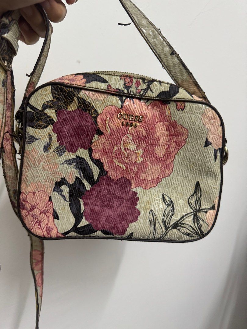 Guess floral crossbody best sale