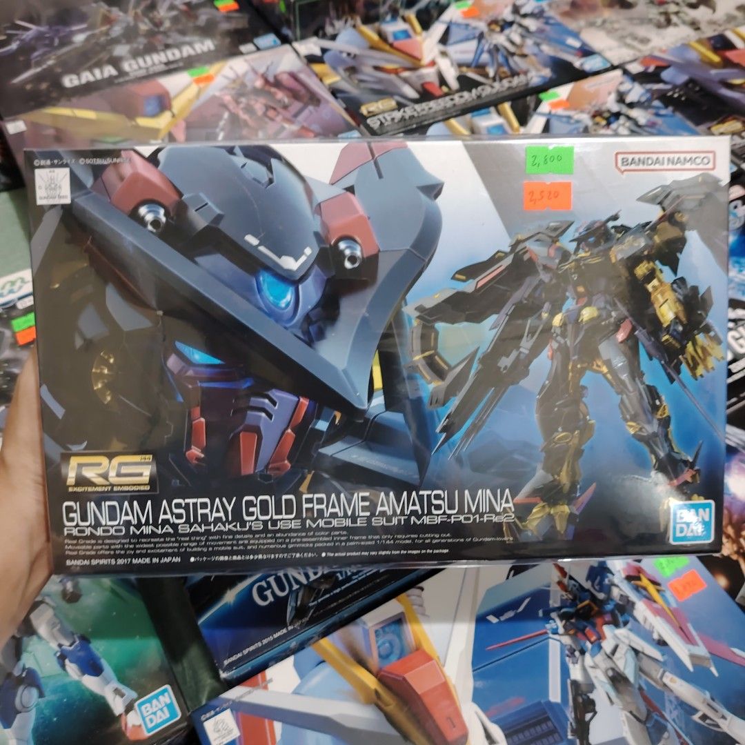 BANDAI RG 1/144 MBF-RE2 GUNDAM ASTRAY GOLD FRAME AMATSU MINA (Category: Gundam & Model Kits) located in Quezon City. Submitted by senpai_villas (Listing ID 1326825266, Image 1). Description: Not active here in Carousell! Please contact or message us here FB Page: (Toys/Hobby) Villas Gaming Hub (Gym/Equipment) Senpai Villas Supplements Cp# 09288658073 Store Location: Don Faustino, Holy spirit, QC Waze: Senpai Villas Supplements.