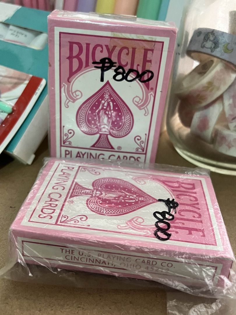 Bicycle Playing Cards | Pink -FIXED PRICE- (Category: Bicycles) located in San Juan City. Submitted by lujillepearl (Listing ID 1326741307, Image 1). Description: Bicycle Playing Cards | Pink - P600 each PLEASE READ BIO..