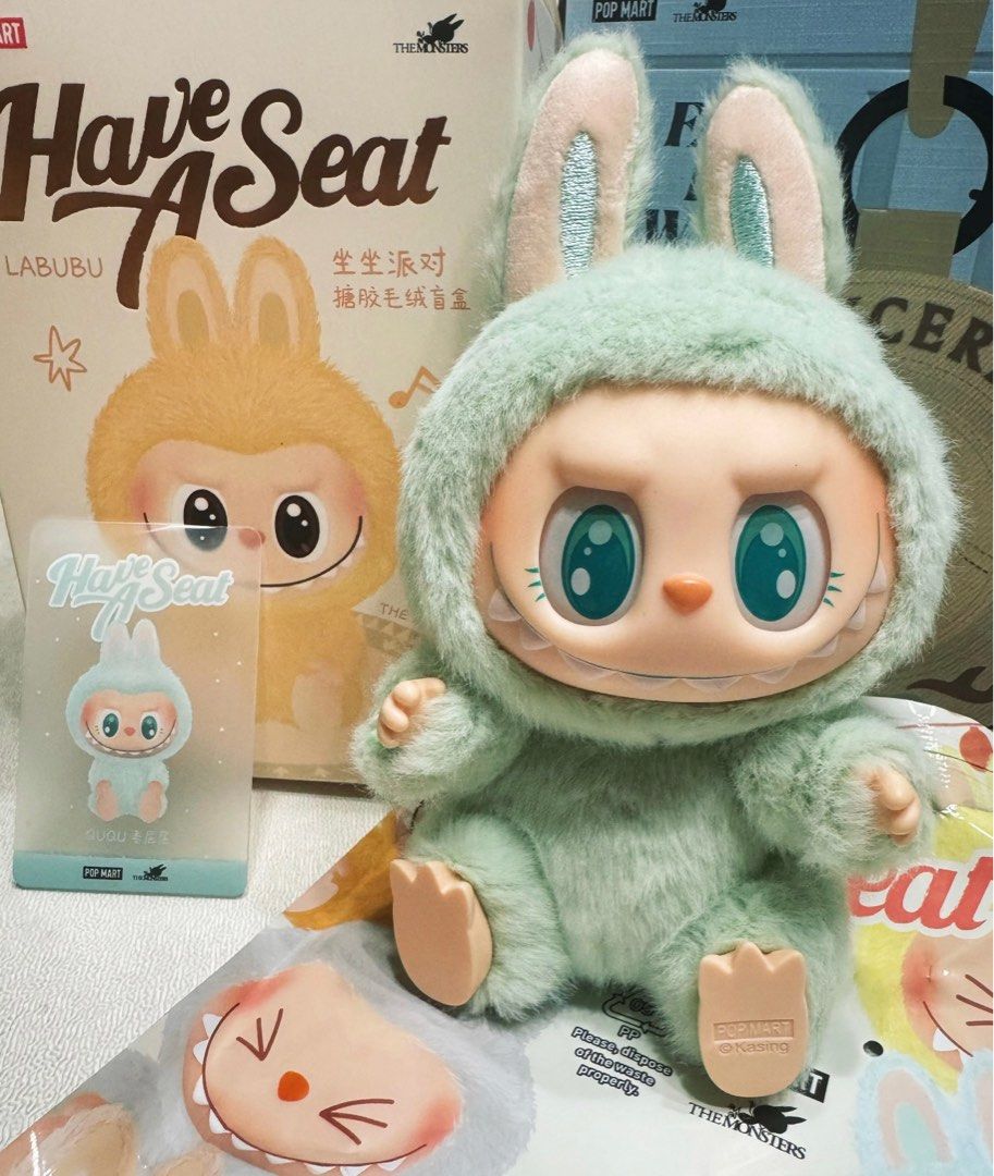 LABUBU Have a Seat ぬいぐるみシリーズ　QUQU POPMART LABUBU Have a Seat ぬいぐるみ QUQU - メルカリ