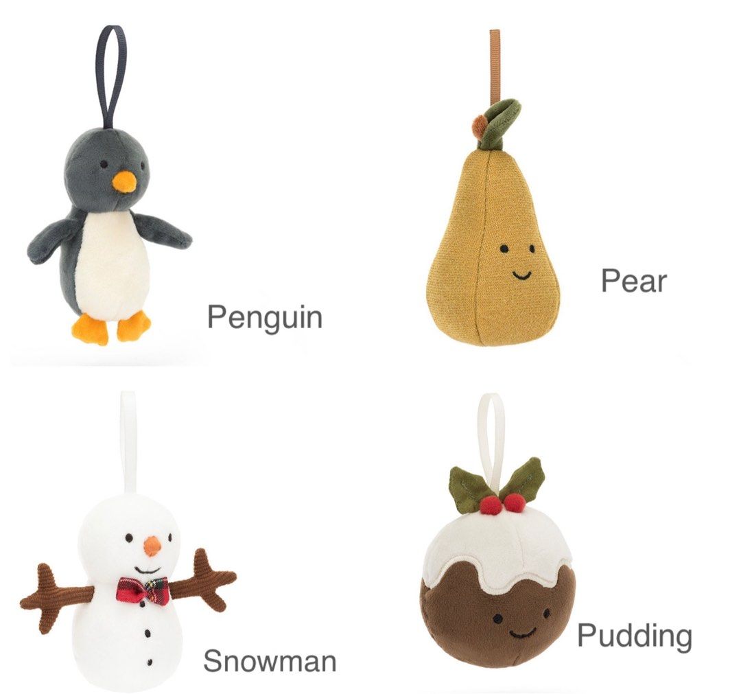 IN STOCK BNWT Jellycat Festive Folly Snowman Pear Penguin Pudding Set 2 Hobbies Toys Toys Games on Carousell