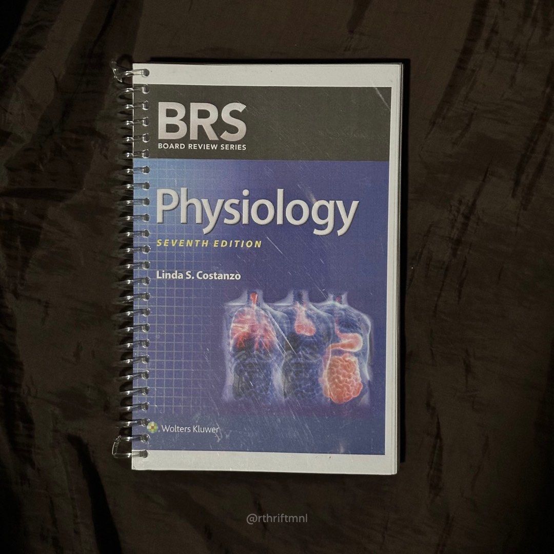 BRS Physiology 7th Edition (reprint) (Category: Textbooks) located in Manila. Submitted by rthriftmnl (Listing ID 1326714418, Image 1). Description: ▸ used but good as new | no highlights / notes ▸ booklet type ▸ fixed price posted ▸ on hand and ready to ship ▸ rfs: decluttering used items 📌 please read the guidelines posted on my account first before transacting! ⋆ mop: gcash / maya / bdo ⋆ mod: direct j&t / sdd within mm.
