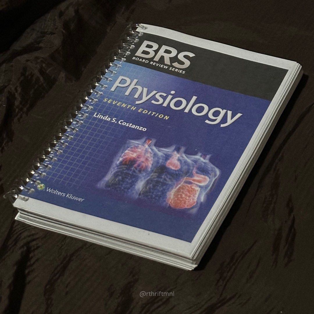 BRS Physiology 7th Edition (reprint) (Category: Textbooks) located in Manila. Submitted by rthriftmnl (Listing ID 1326714418, Image 2). Description: ▸ used but good as new | no highlights / notes ▸ booklet type ▸ fixed price posted ▸ on hand and ready to ship ▸ rfs: decluttering used items 📌 please read the guidelines posted on my account first before transacting! ⋆ mop: gcash / maya / bdo ⋆ mod: direct j&t / sdd within mm.