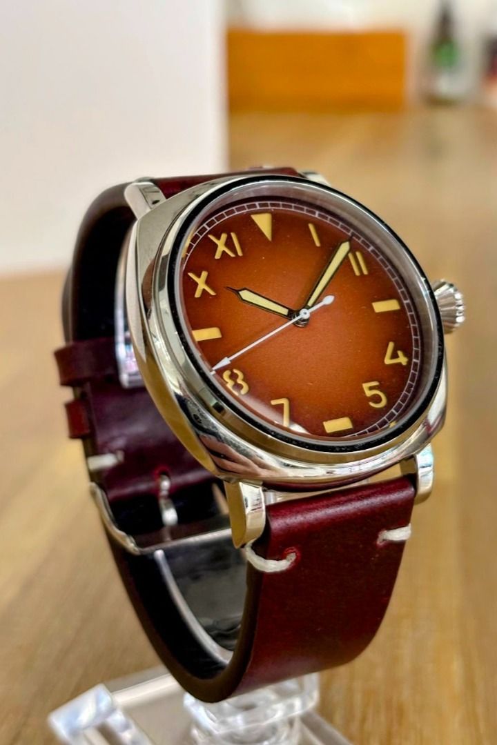California coffee automatic watch [Seiko mod], Men's Fashion