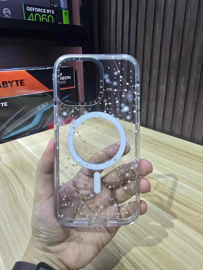 Casetify for iphone 14 pro max (Category: Cases & Sleeves) located in Lucena. Submitted by lunaa2125 (Listing ID 1326793593, Image 1). Description: With hairline scratches No box na po gcash jnt only .