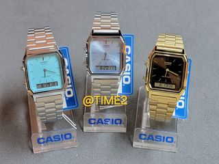 Casio Vintage Style Watch  行針跳字 AQ-230A-2A1  AQ230A-2A1  AQ-230GA-5A  AQ230GA-5A  AQ-230  AQ230  錶徑29.8mm 備一般生活防水 復古錶 懷舊錶 男女合適64220736699650110