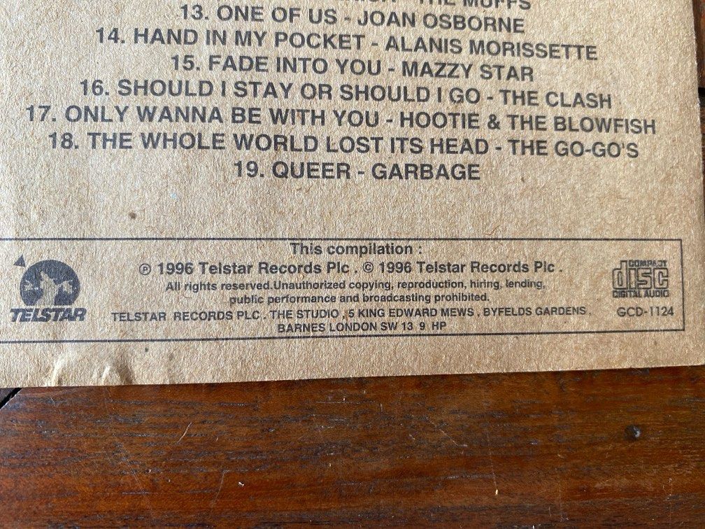 CD - Absolute Alternative FOUR (1996), Audio, Other Audio Equipment on ...