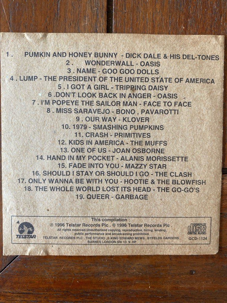 CD - Absolute Alternative FOUR (1996), Audio, Other Audio Equipment on ...