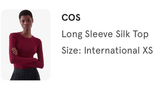 cos sheer top