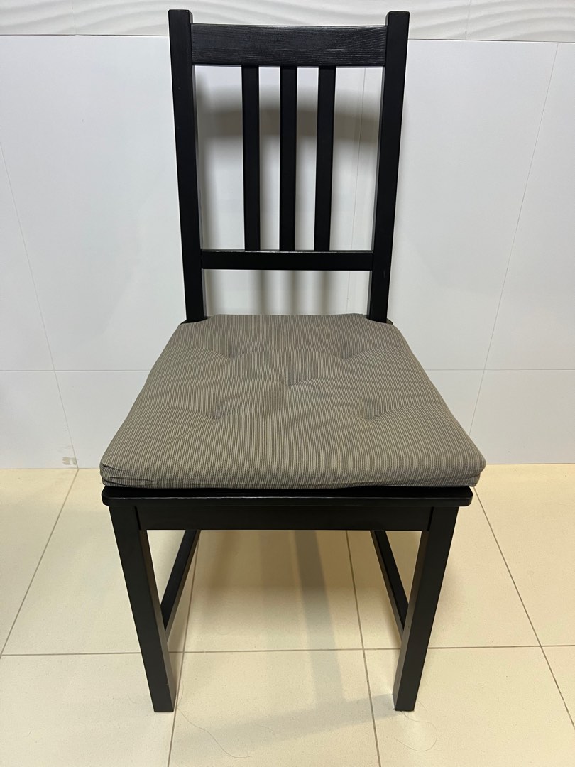 Dining chairs with cushion IKEA STEFAN Chair Furniture Home Living Furniture Chairs on Carousell