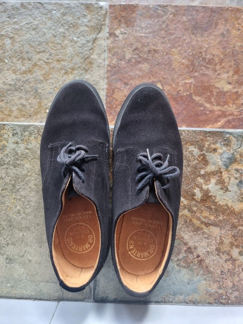 Dr Martens ladies black suede short boots size 5 Women s Fashion Footwear Boots on Carousell