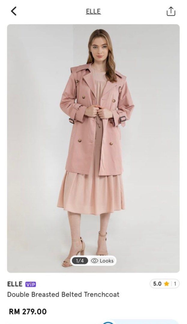 Elle trench coat online