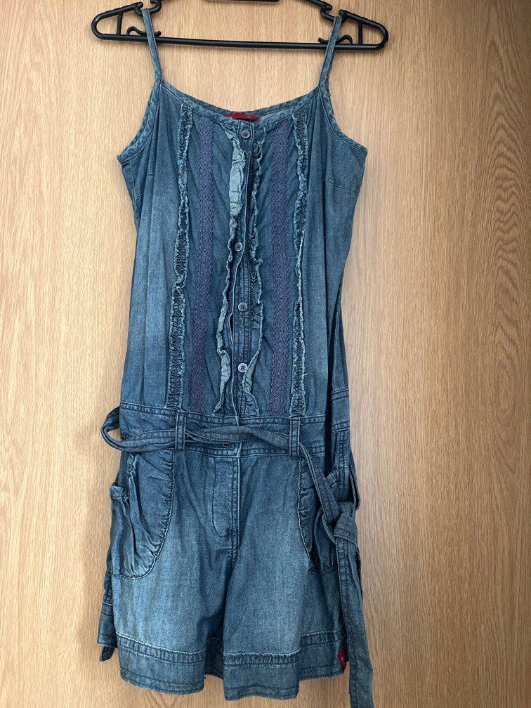 Esprit Denim jumpsuit Women s Fashion Dresses Sets Dresses on Carousell
