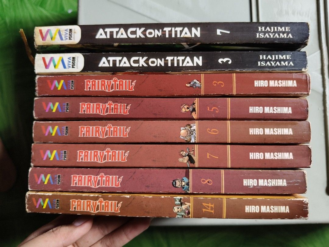 Fairytale & Attack on Titan (Tagalog Version) (Category: Comics & Manga) located in Quezon City. Submitted by delidessyyy (Listing ID 1173804834, Image 3). Description: 30 EACH OR BUY IT AS SET FOR 200 PESOS ONLY see photos for the condition RFS: Decluttering #Manga #Fairytale#AttackOnTitan.