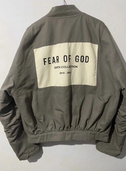 ジャケット・アウター Fear of god 6th bomber jacket Fear of God Black Sixth Collection Bomber Jacket Fear Of God