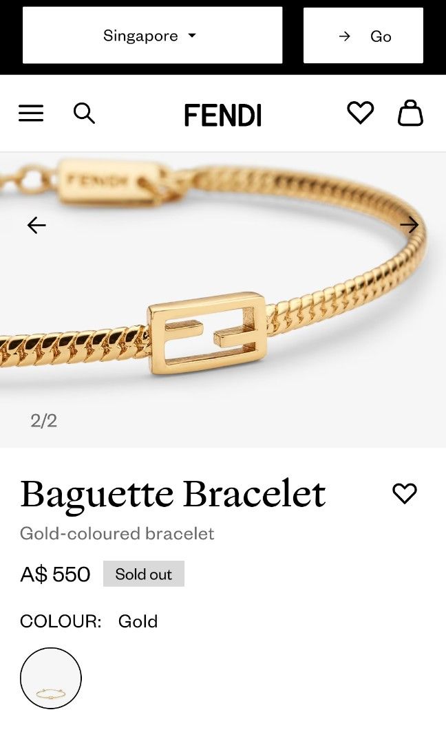 FENDI Baguette Bracelet