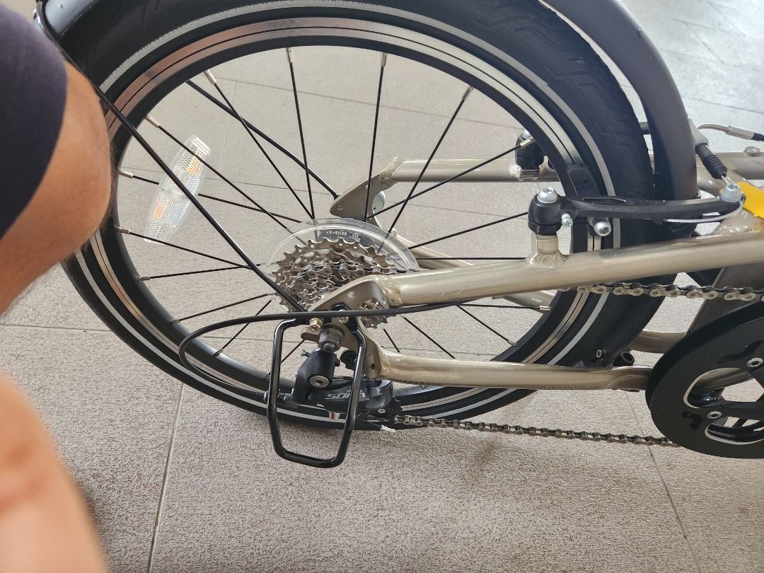 Folding Bike Fold 560 20 Inch 9 Speed Beige, Sports Equipment